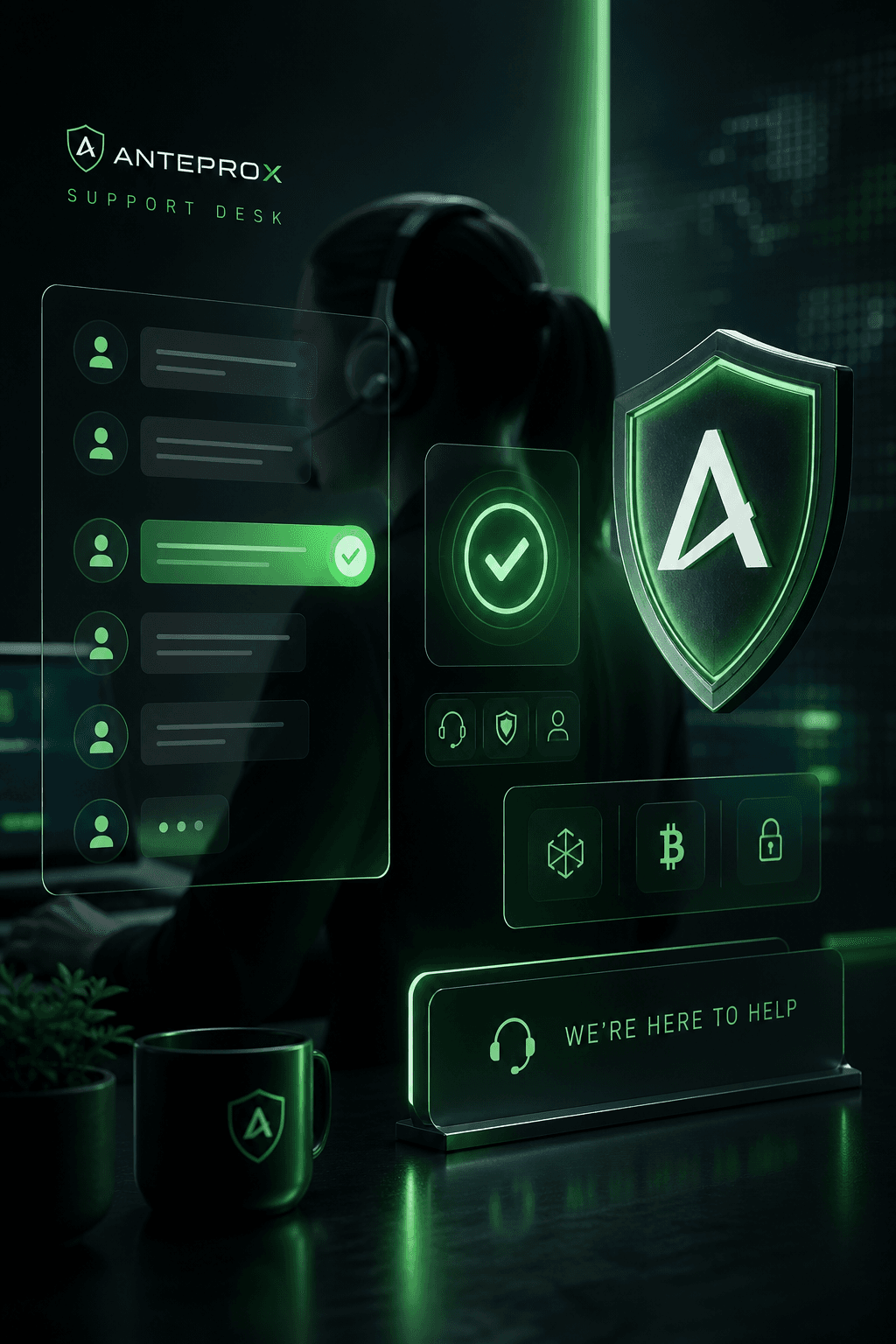 AnteproX desk support