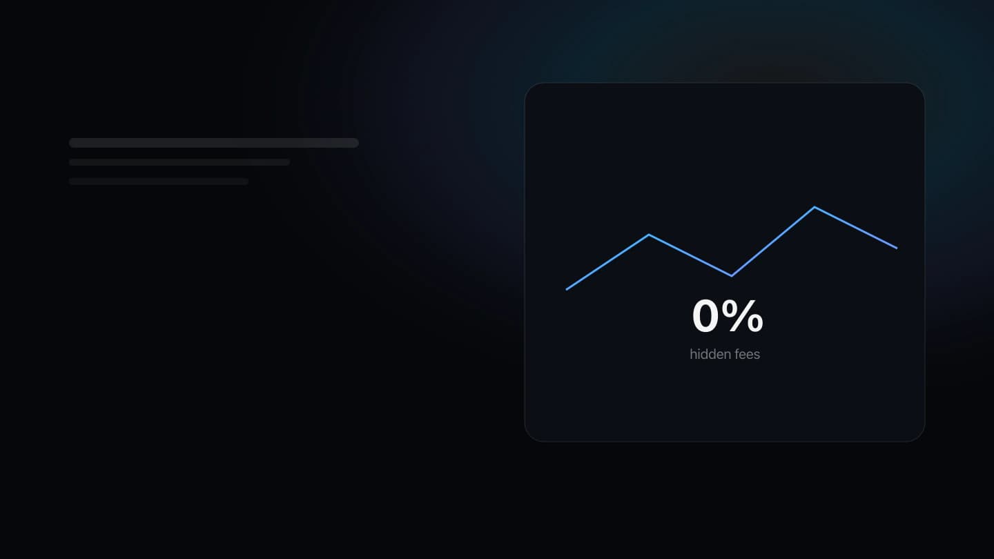 Transparent pricing illustration